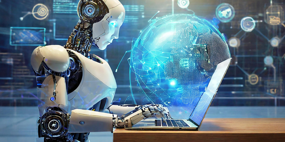 Personne regardant un site web sur un ordinateur portable