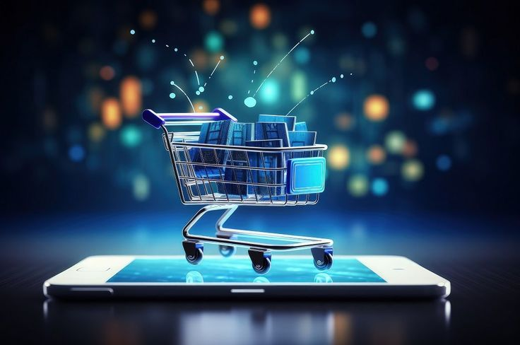Graphique de ventes e-commerce sur un écran