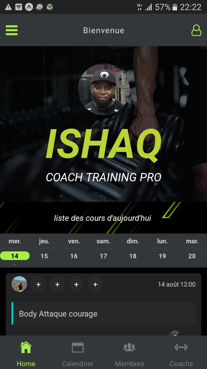 Application mobile de Coaching